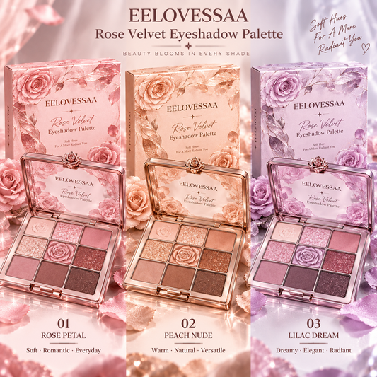 EELOVESSAA Rose Velvet Eyeshadow Palette