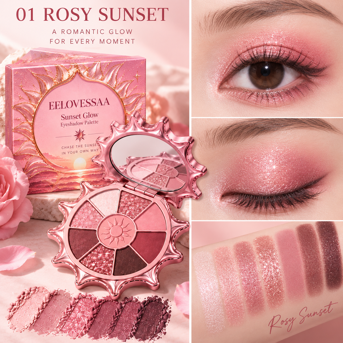 EELOVESSAA Sunset Glow Eyeshadow Palette