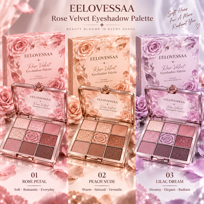 EELOVESSAA Rose Velvet Eyeshadow Palette