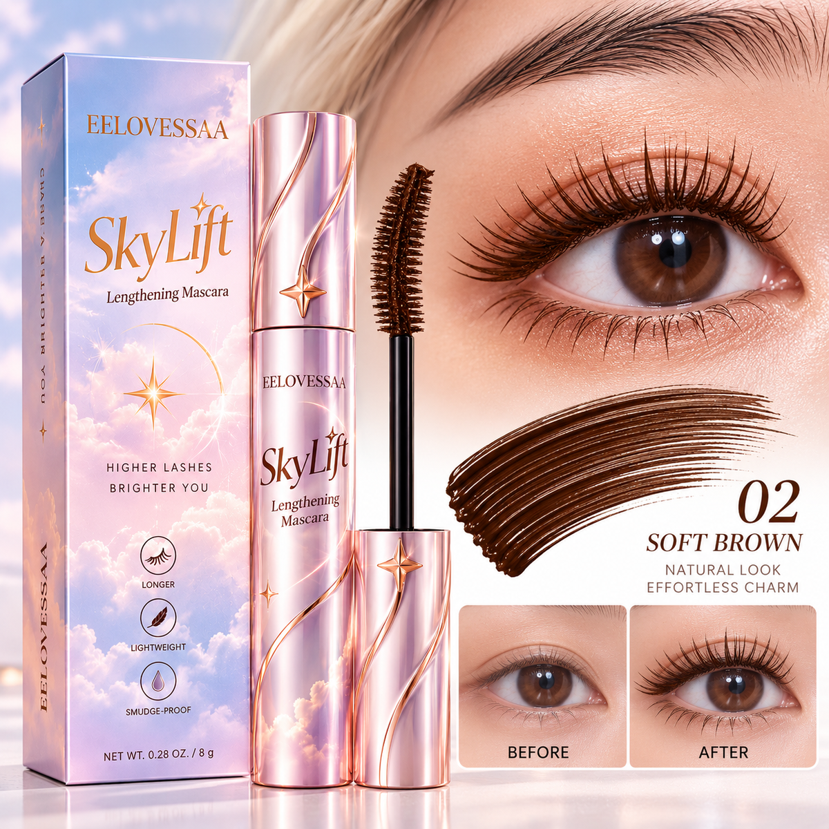 EELOVESSAA SkyLift Lengthening Mascara