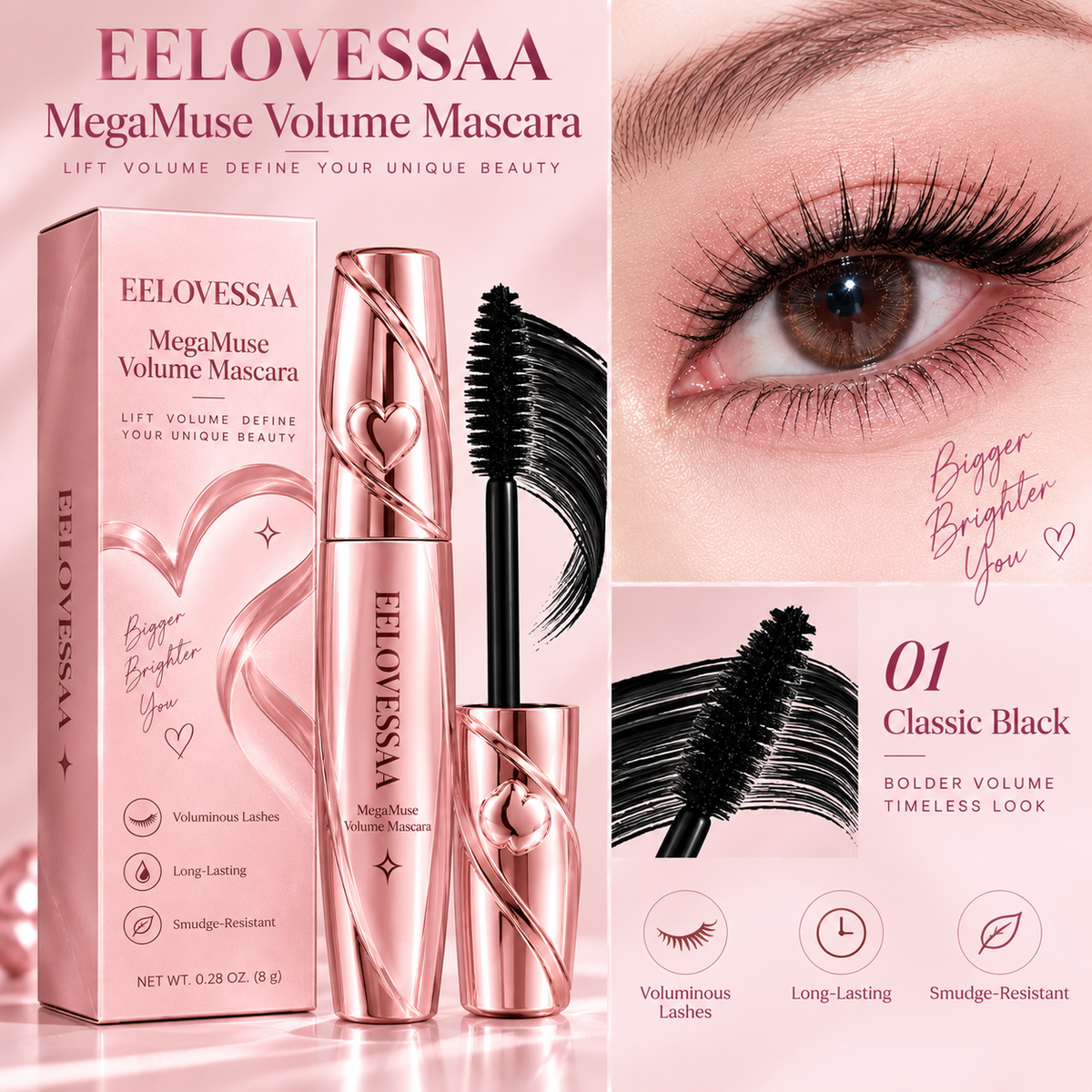 EELOVESSAA MegaMuse Volume Mascara