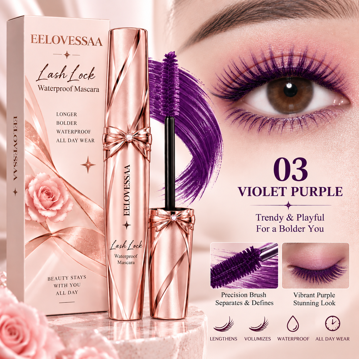 EELOVESSAA LashLock Waterproof Mascara