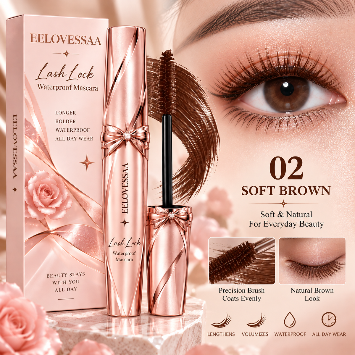 EELOVESSAA LashLock Waterproof Mascara
