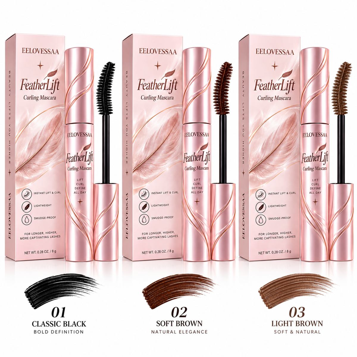 EELOVESSAA FeatherLift Curling Mascar