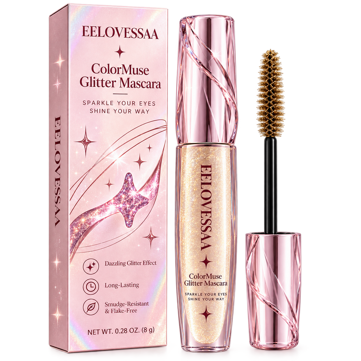EELOVESSAA ColorMuse Glitter Mascara